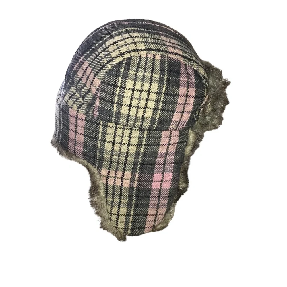 Rothco Plaid Faux Fur Cold Weather Winter Flyer’s Hat - NEW